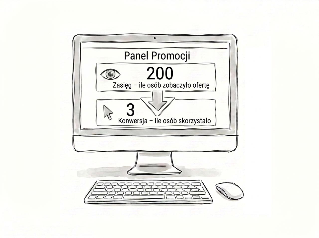 Rozdzielenie wyświetleń i kliknięć - zasięg vs konwersja w panelu LinkHo